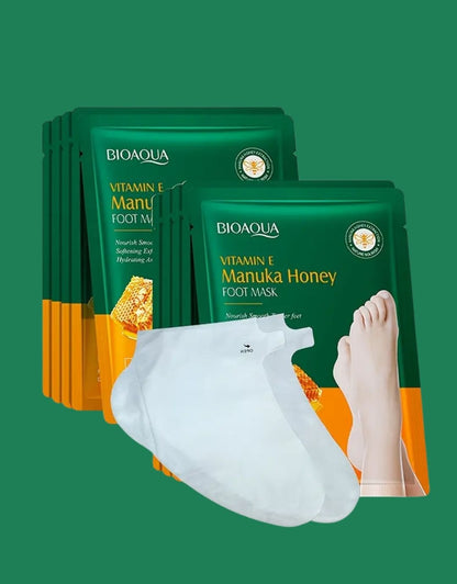 BIOAQUA Vitamin E & Manuka Honey Foot Mask – Deep Nourishment & Repair